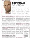 Publikation - Marc von Harten - Sinnvolles Schweigen, oder warum man nie voreilig zu Schuldvorwürfen aussagen sollte
